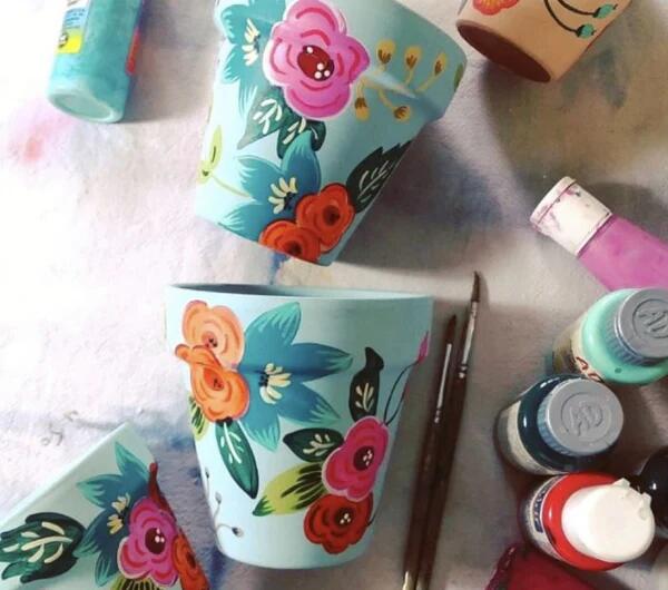 Atelier Pincel - Peinture et Apéro Pots Fleuris