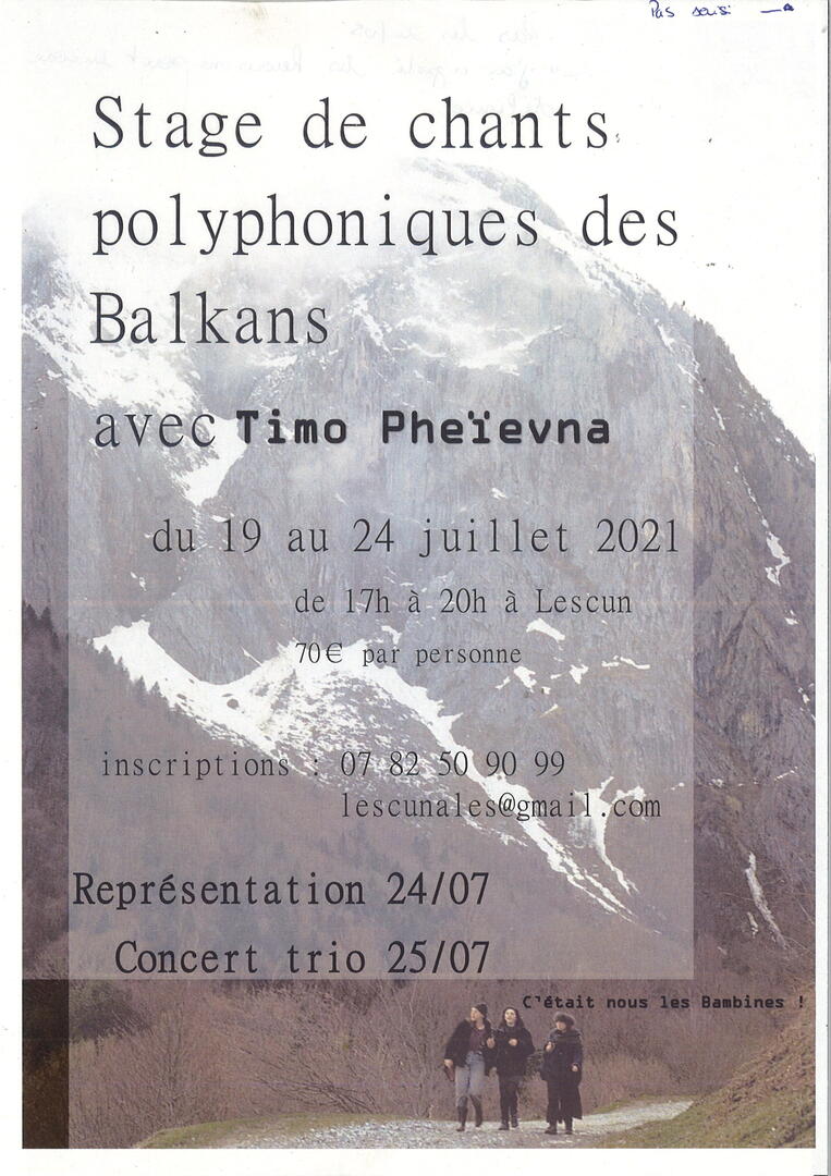 Représentation de chants polyphoniques Balkans