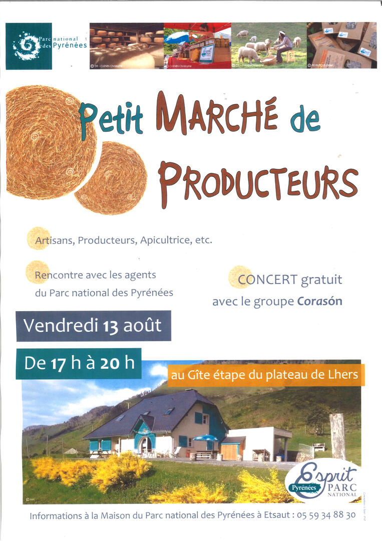 Marché de producteurs Esprit Parc - Plateau de Lhers
