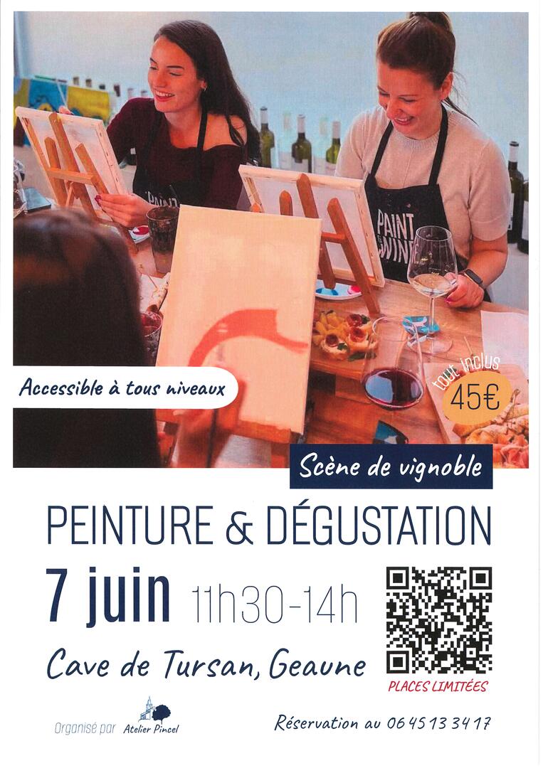 Peinture et dégustation