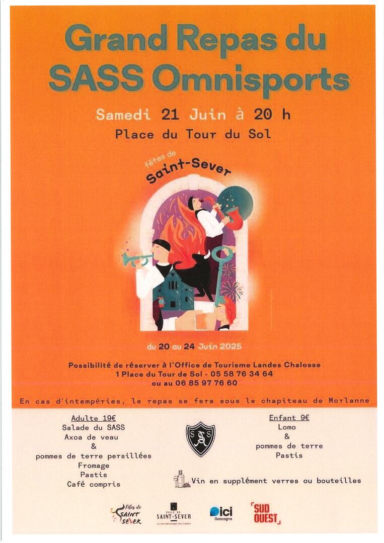 Affiche Repas Sass Omnisports