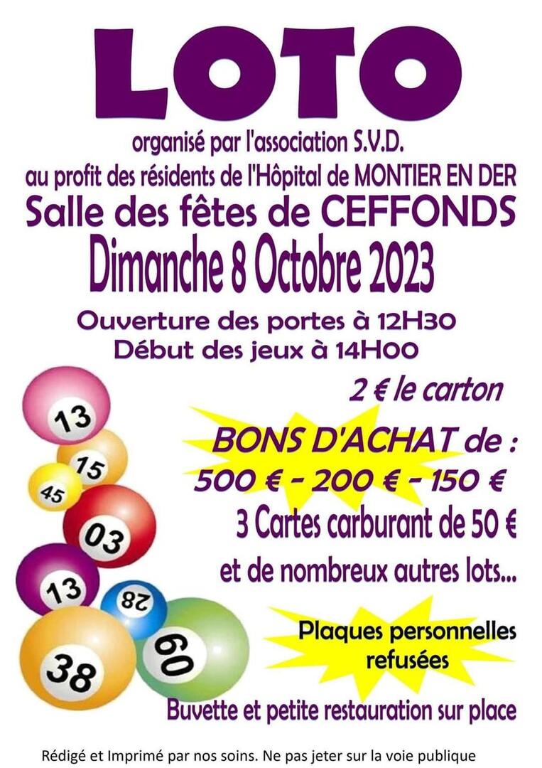 LOTO 8 OCTOBRE