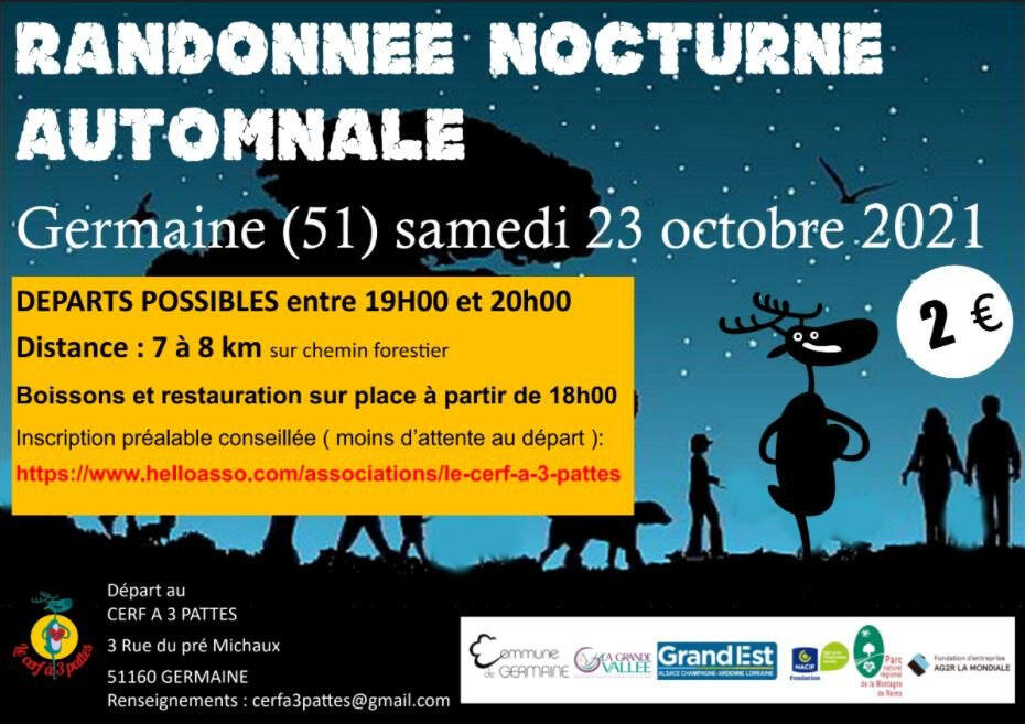 Randonnée nocturne automnale - Germaine