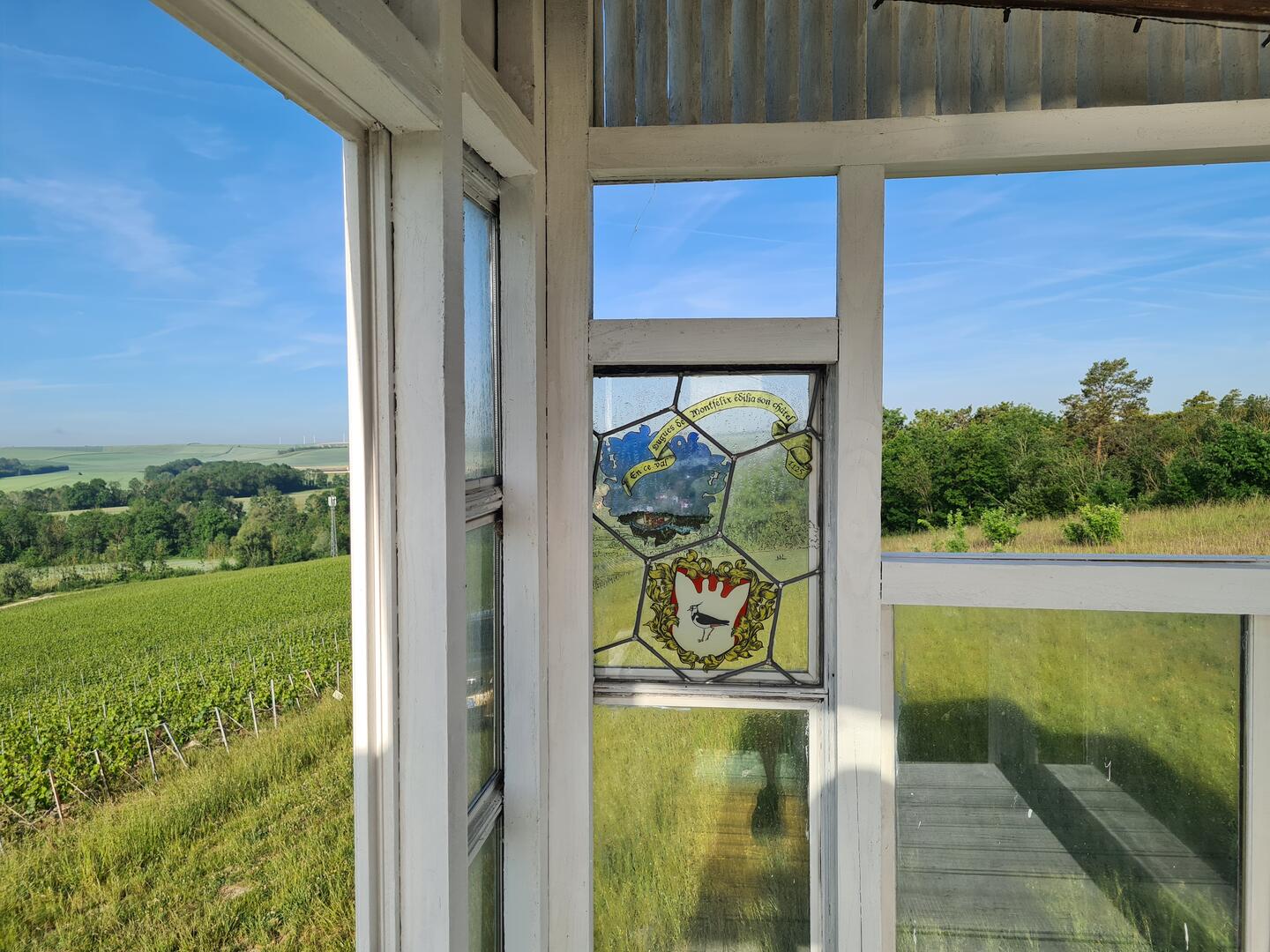 Vitraux historiques de la loge fenêtres