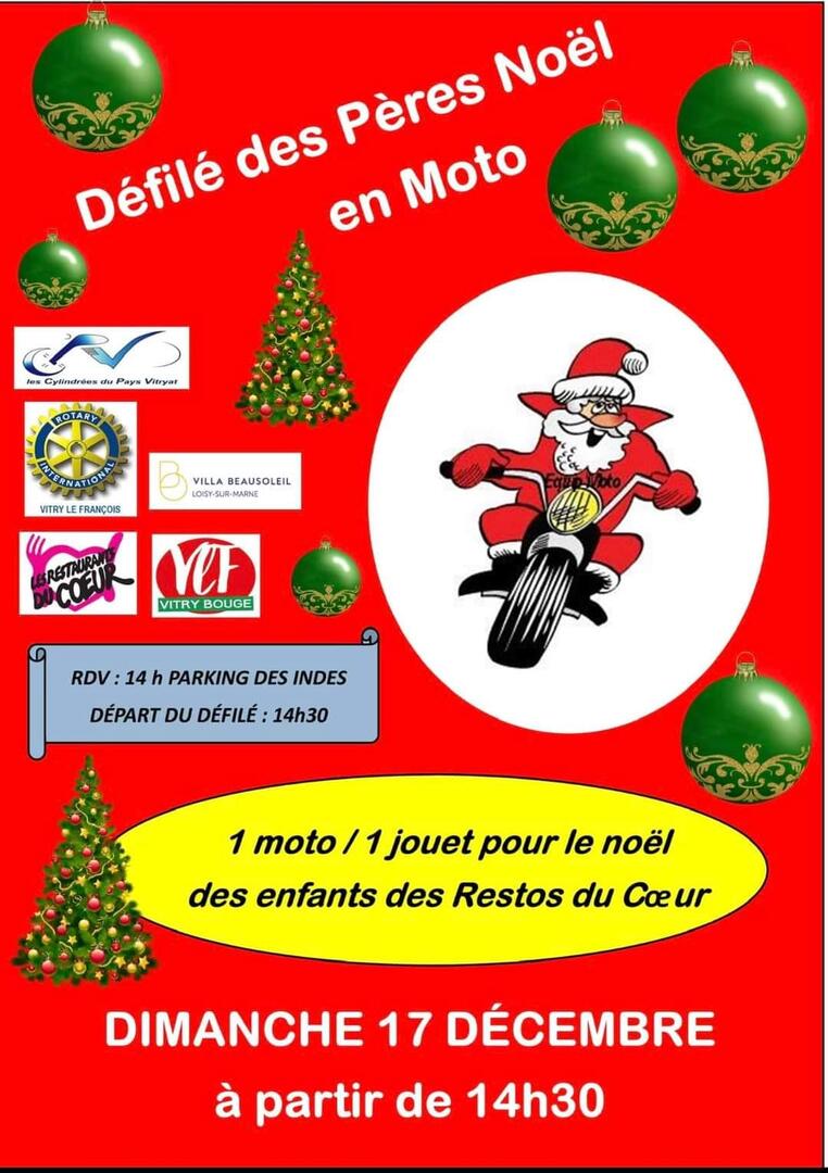 Père Noël à moto VlF
