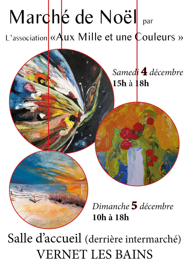 Marché de Noel par l'association aux mille et une couleurs