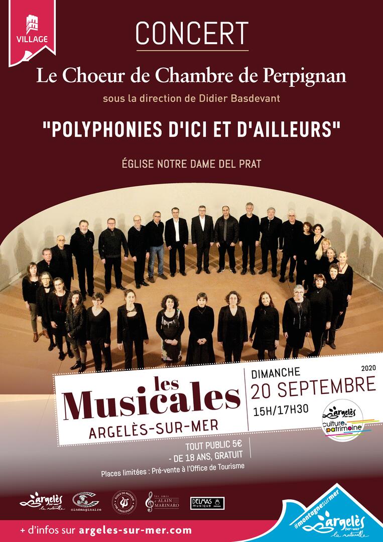 Affiche Musicales 2020-2021 - Choeur de Chambre de Perpignan
