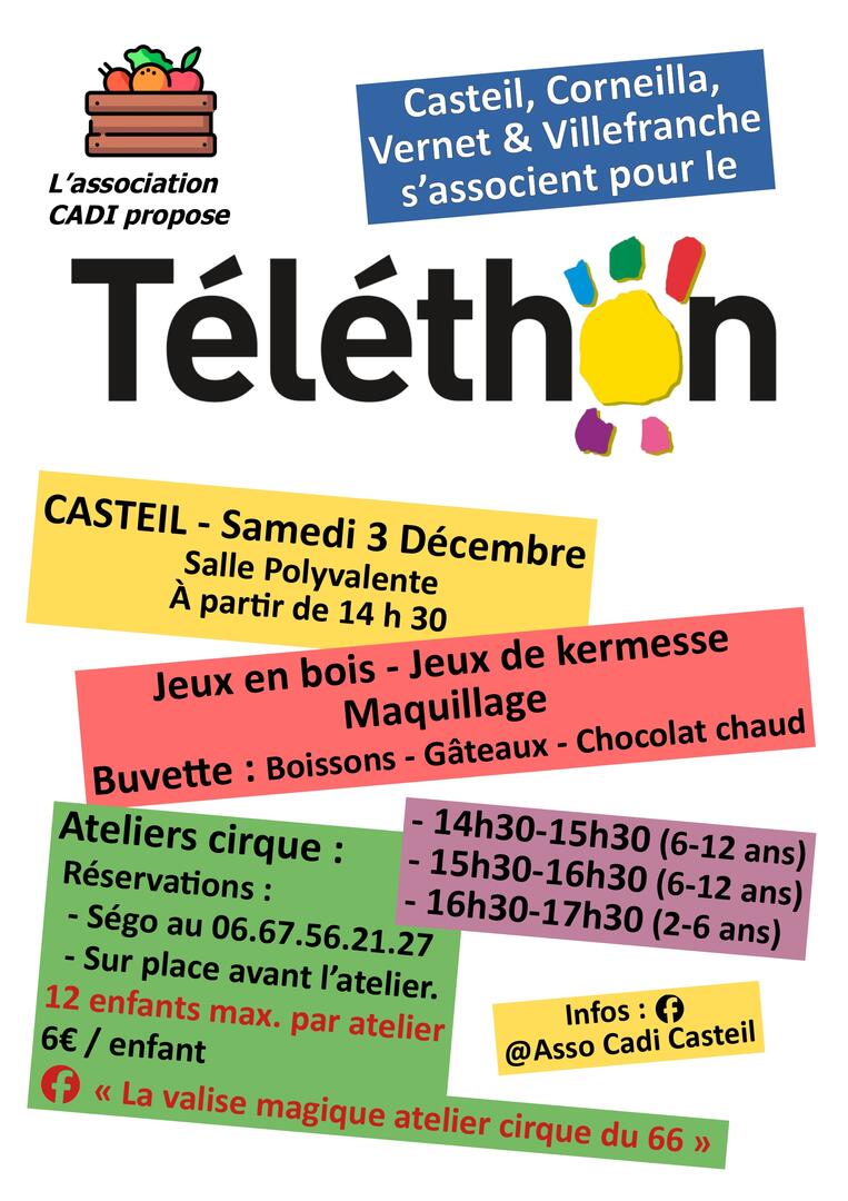 Affiche Téléthon Casteil