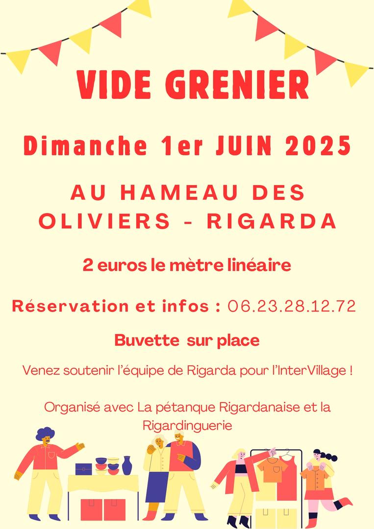 Affiche vide grenier RIGARDA