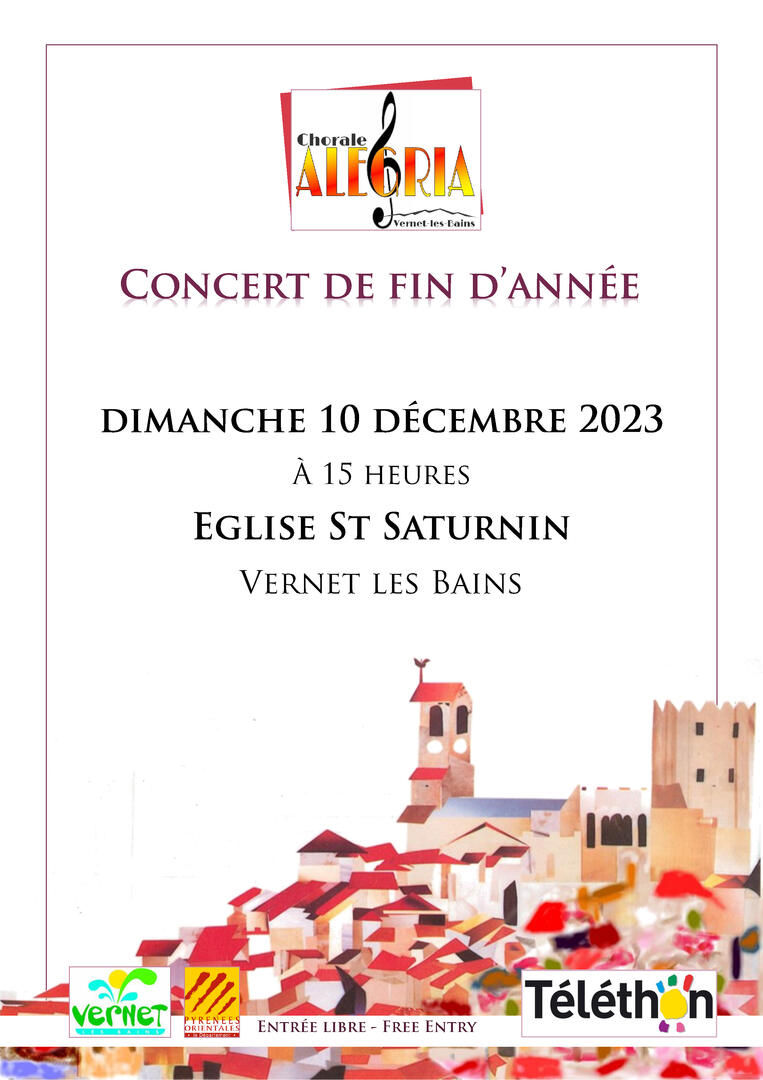 Concert de fin d'année 10 décembre VLB