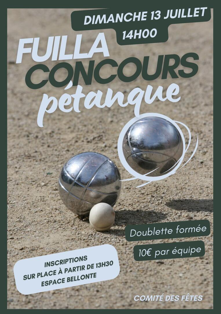 Concours pétanque Fuilla