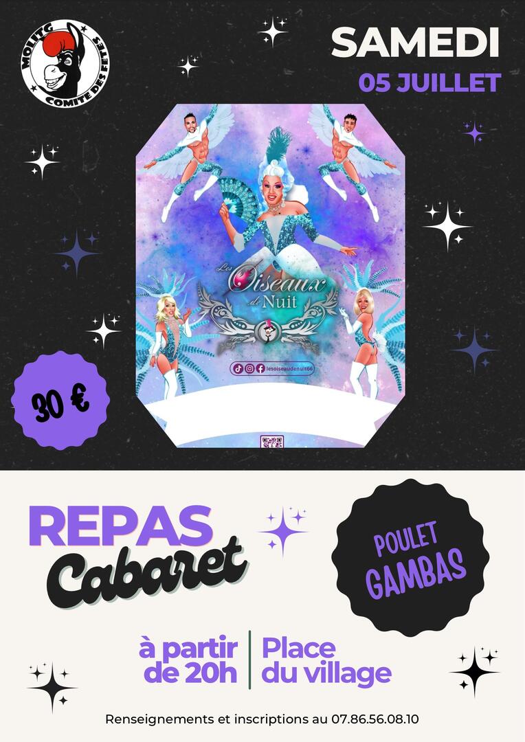 Copie de Affiche repas cabaret