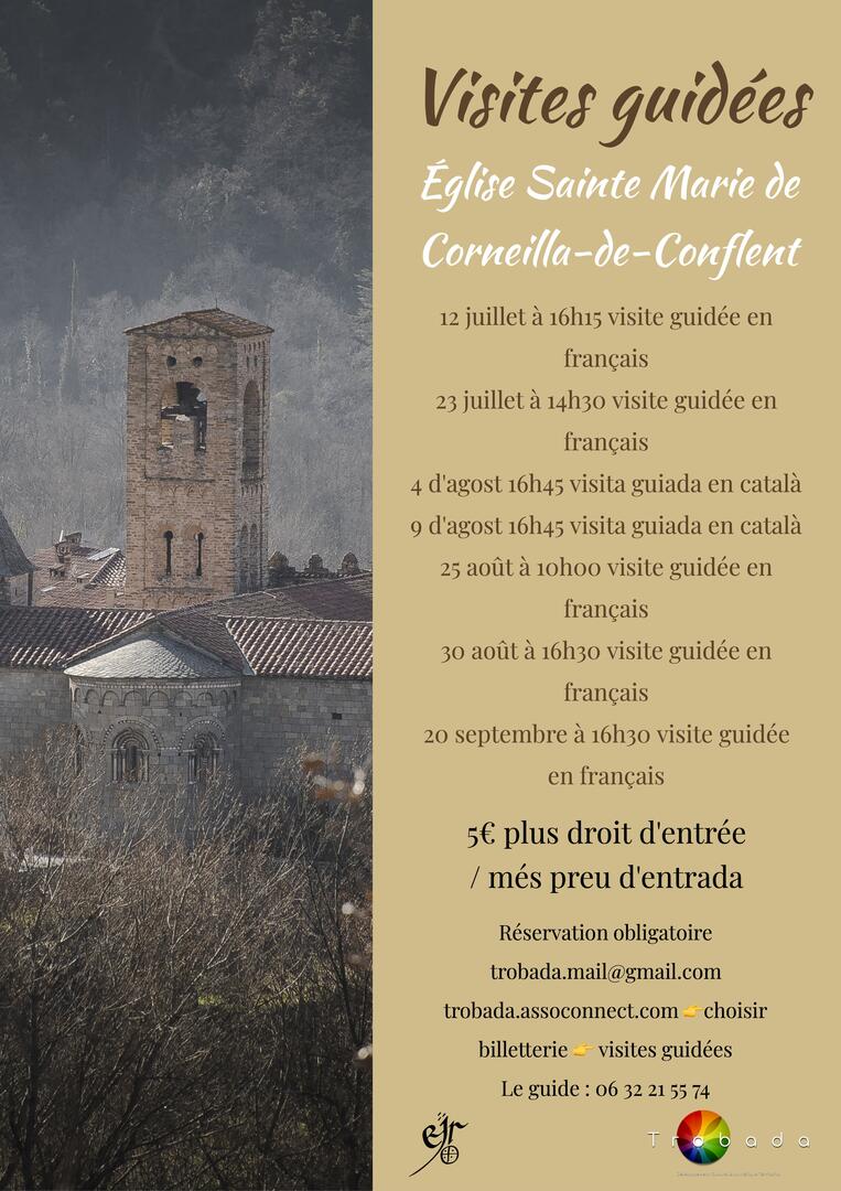 Visite de l'église de Corneilla