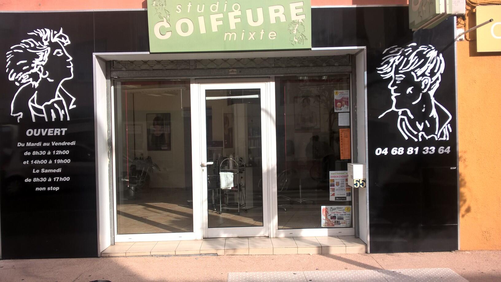 Façade coiffure studio coiffure
