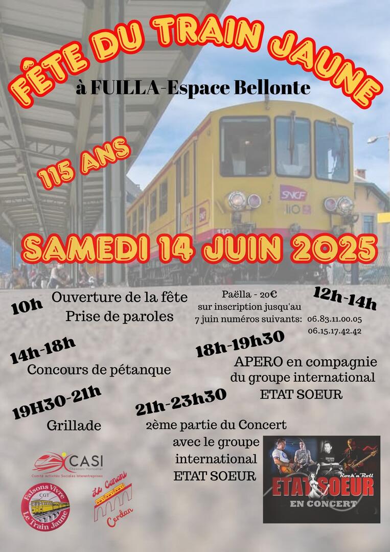 Fête du Train jaune Fuilla