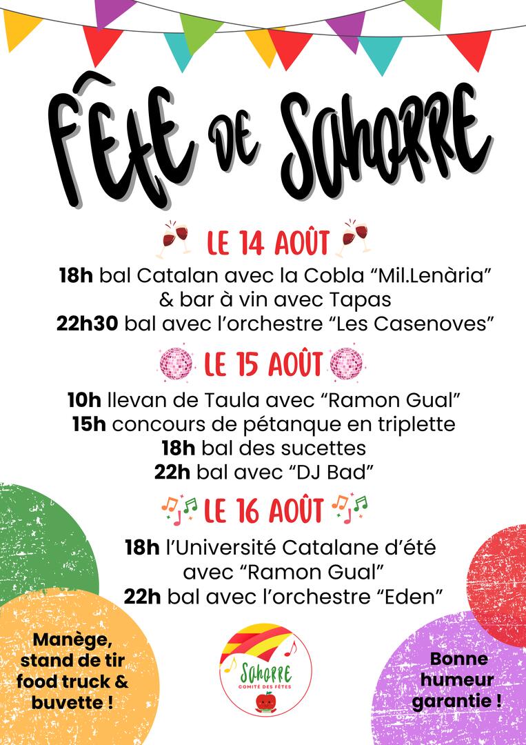Affiche Fête à Sahorre