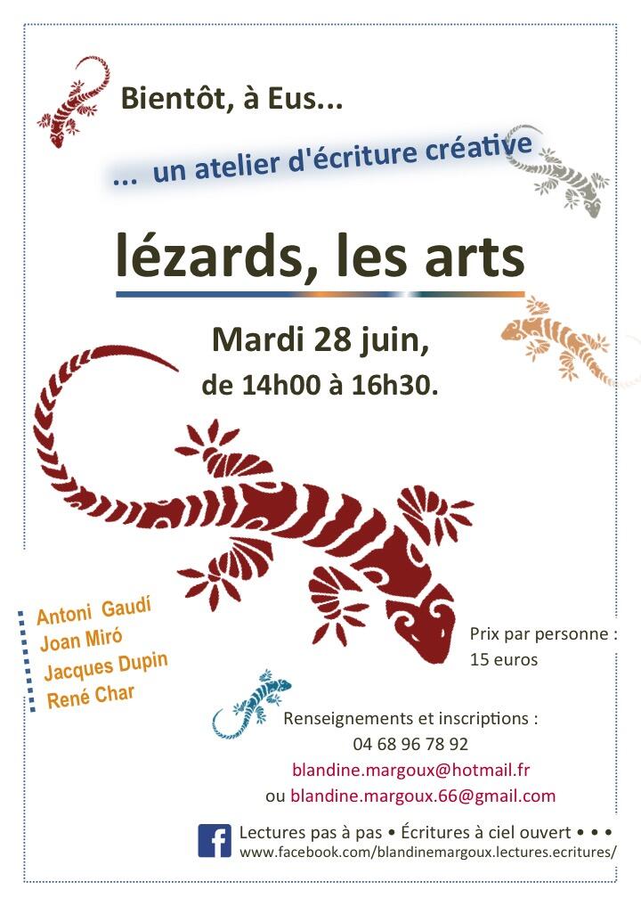 Lézards, les arts