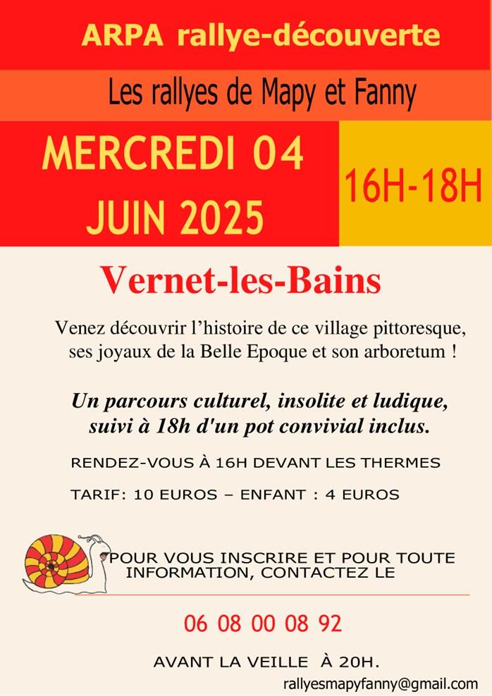 Rallye découverte 4 juin
