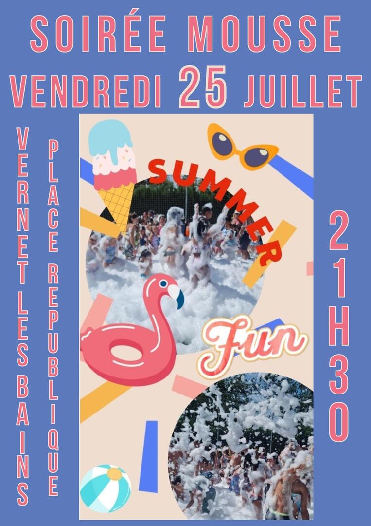 Soirée mousse 25 juillet