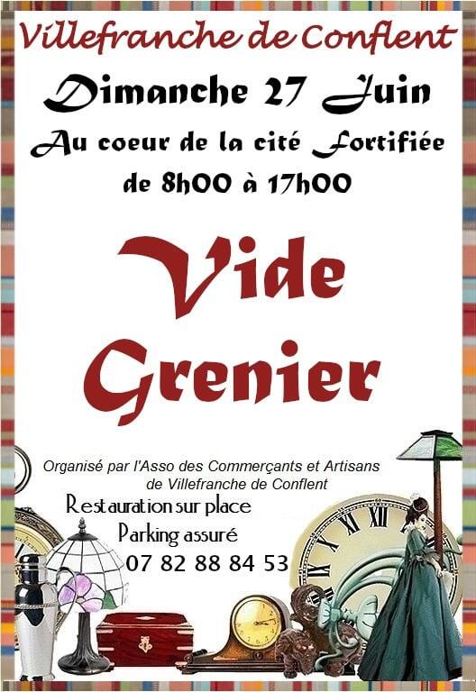 Vide grenier VDC 27 juin21