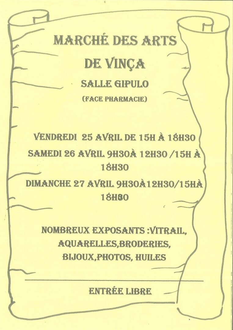marché des arts vinça