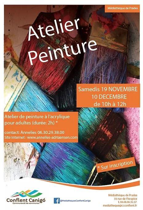 atelier peinture 19 nov et 10 déc 2022