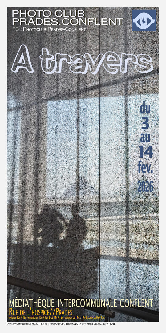 affiche à travers-finie