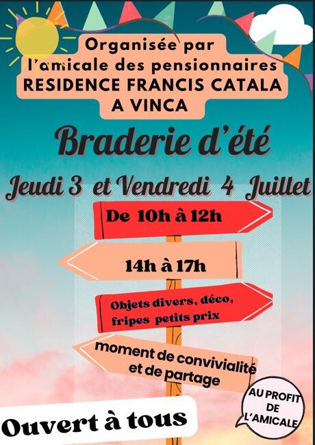 braderie d'été vinça