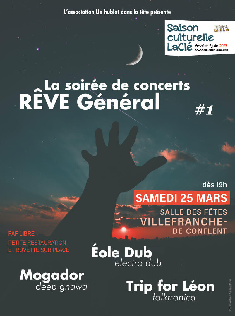 concert la clé 25 mars VDC 19h