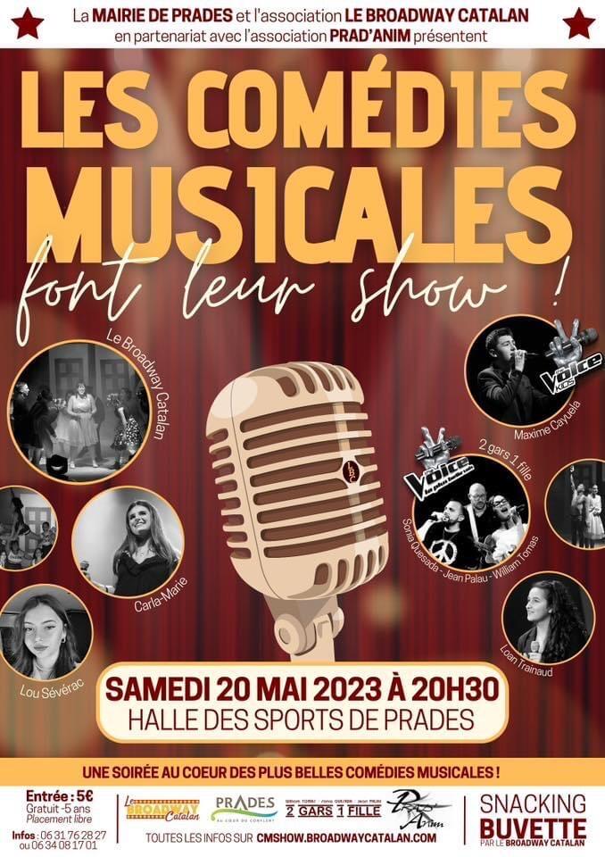 les comédies musicales prades 20 mai