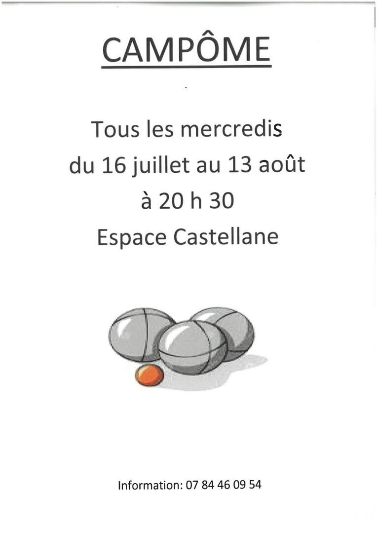 pétanque campome
