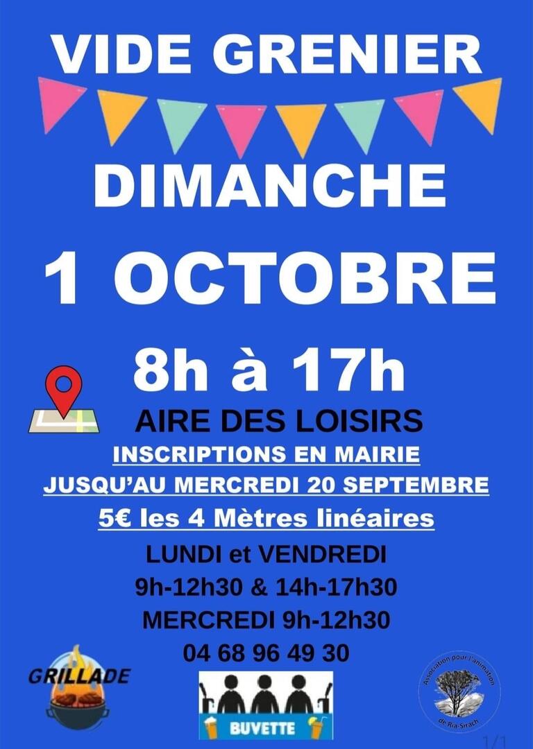 vide grenier ria