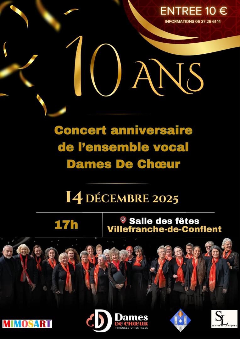 10 Ans - Dames de Choeur 14 déc Villefranche