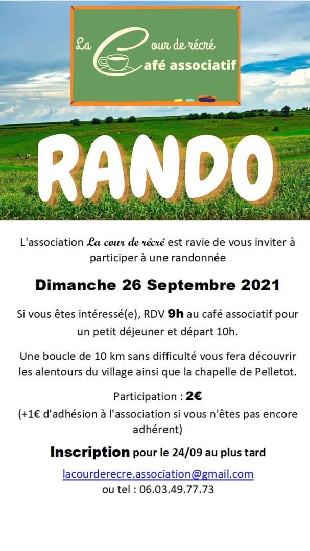 Rando cou de récré 26.09.21