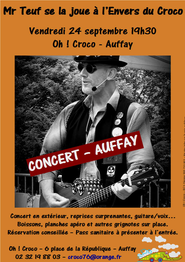 affiche concert au croco