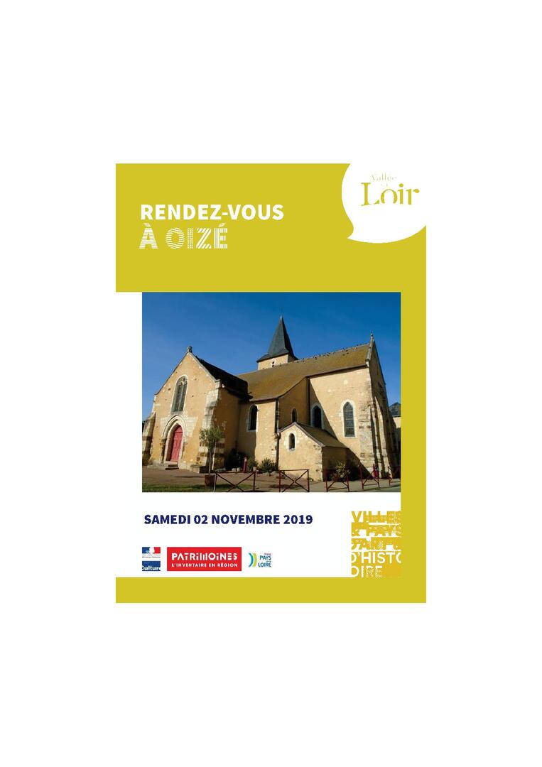 Oizé prieurés RDV 2 nov 2019