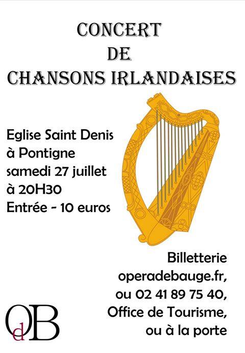 Opéra de Baugé - Concert de chant Irlandais