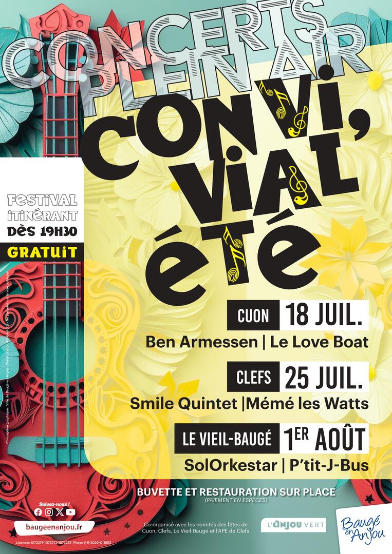 Affiche A2 Convivial ete 2025