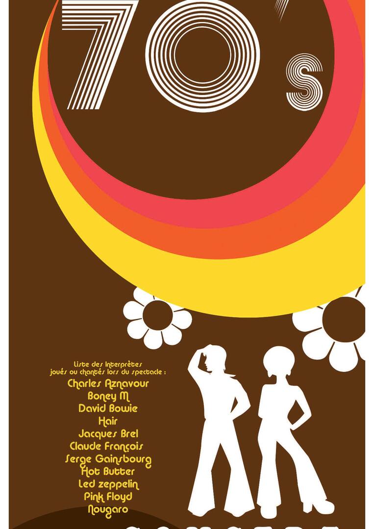 Affiche Spectacle 70'S
