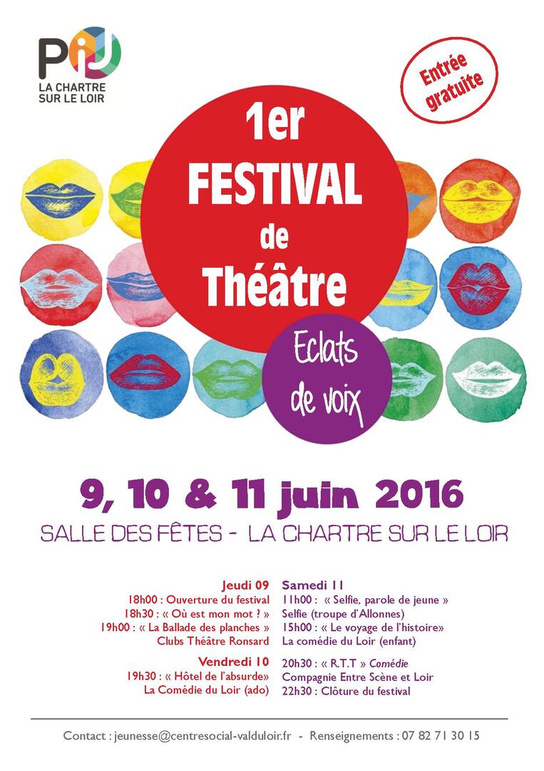 Affiche festival éclats de voix