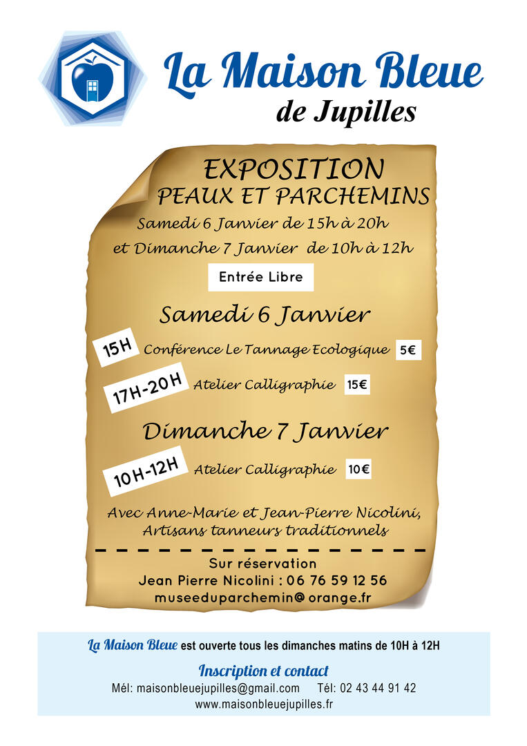 Affiche peau et parchemin