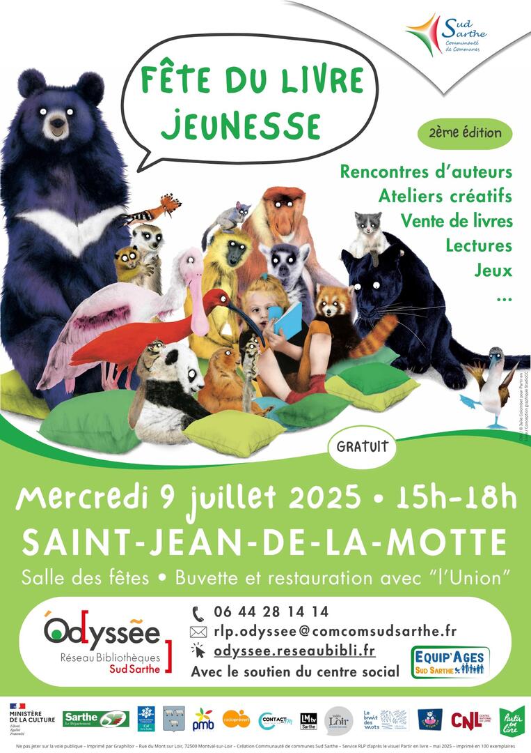 Fête du livre jeunesse 2025 affiche A4