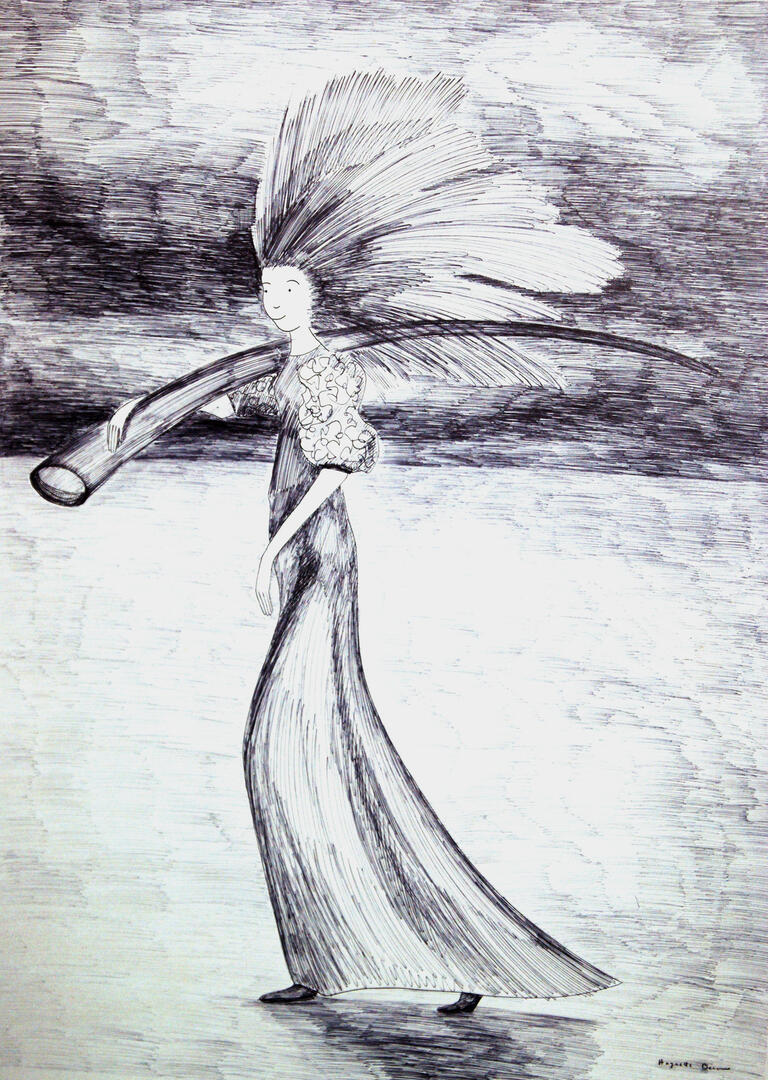 Huguette grand dessin COR