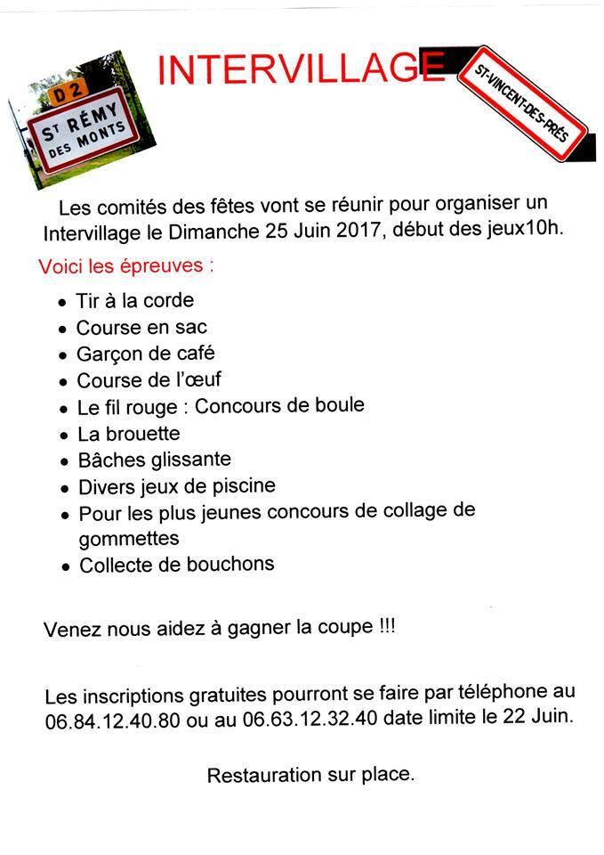 Intervillages st Rémy des Monts St Vincent des P