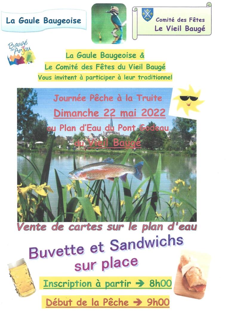 Journée de la truite Vieil Baugé