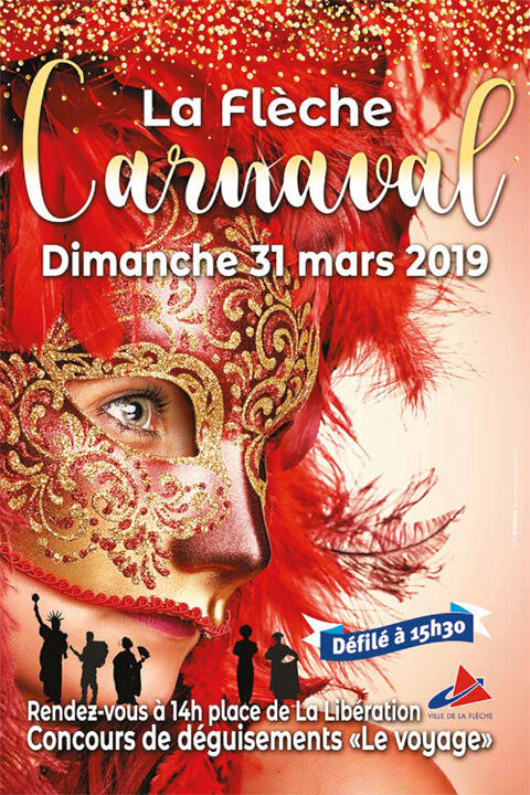 L'affiche du carnaval 2019 à La Flèche