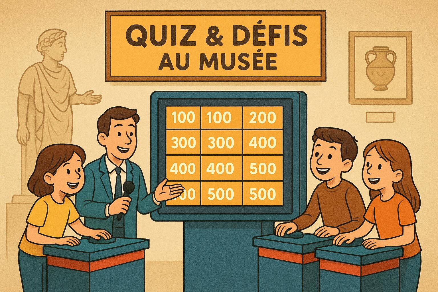 Quiz et défis au musée_animation musée