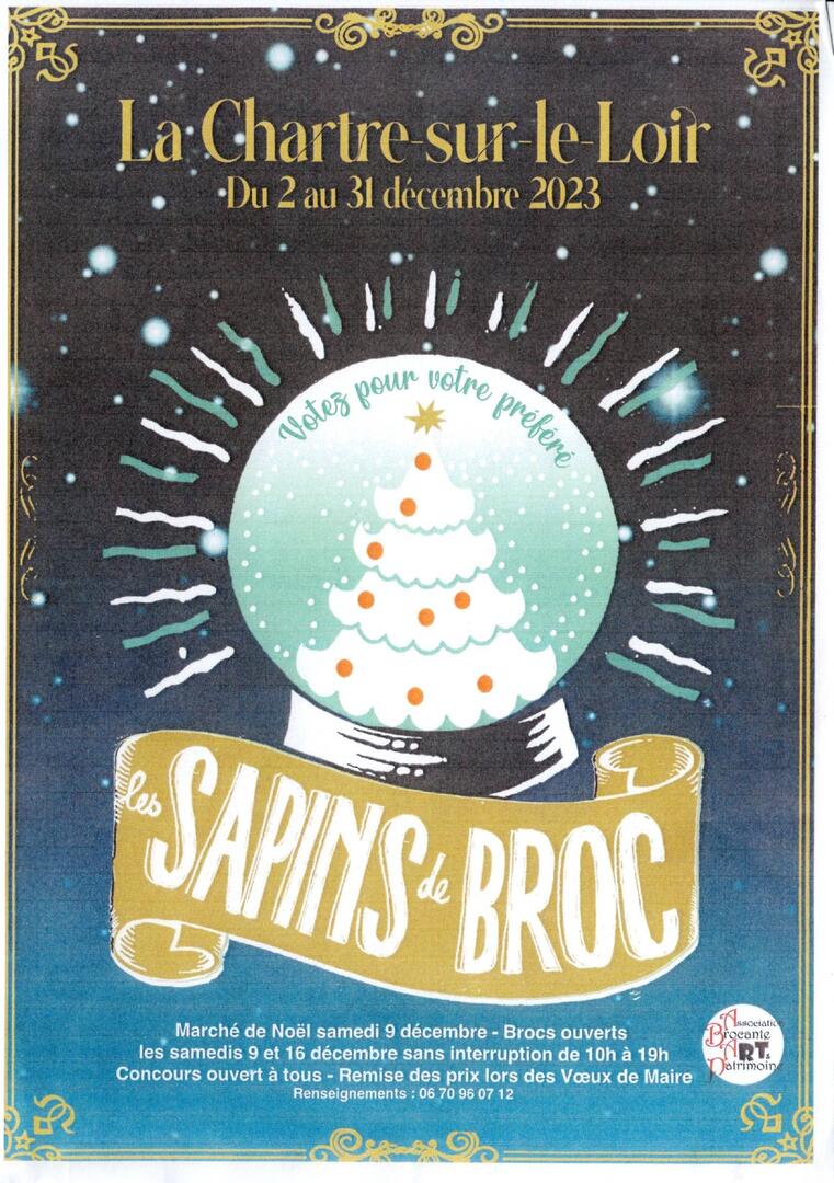 Sapins de noël brocs 2023