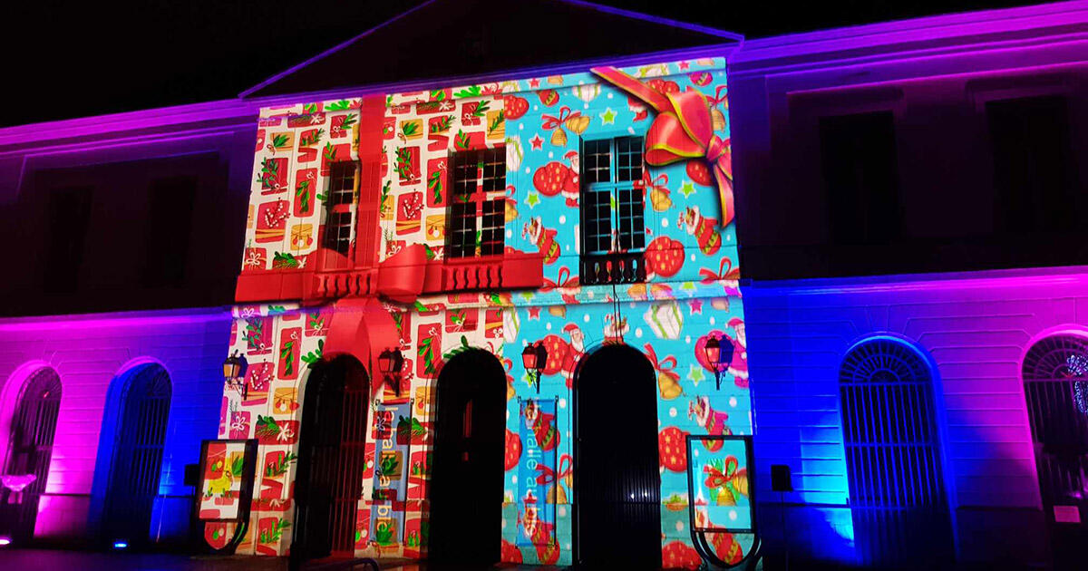 Spectacle vidéo sur la façade de la Halle-au-Blé