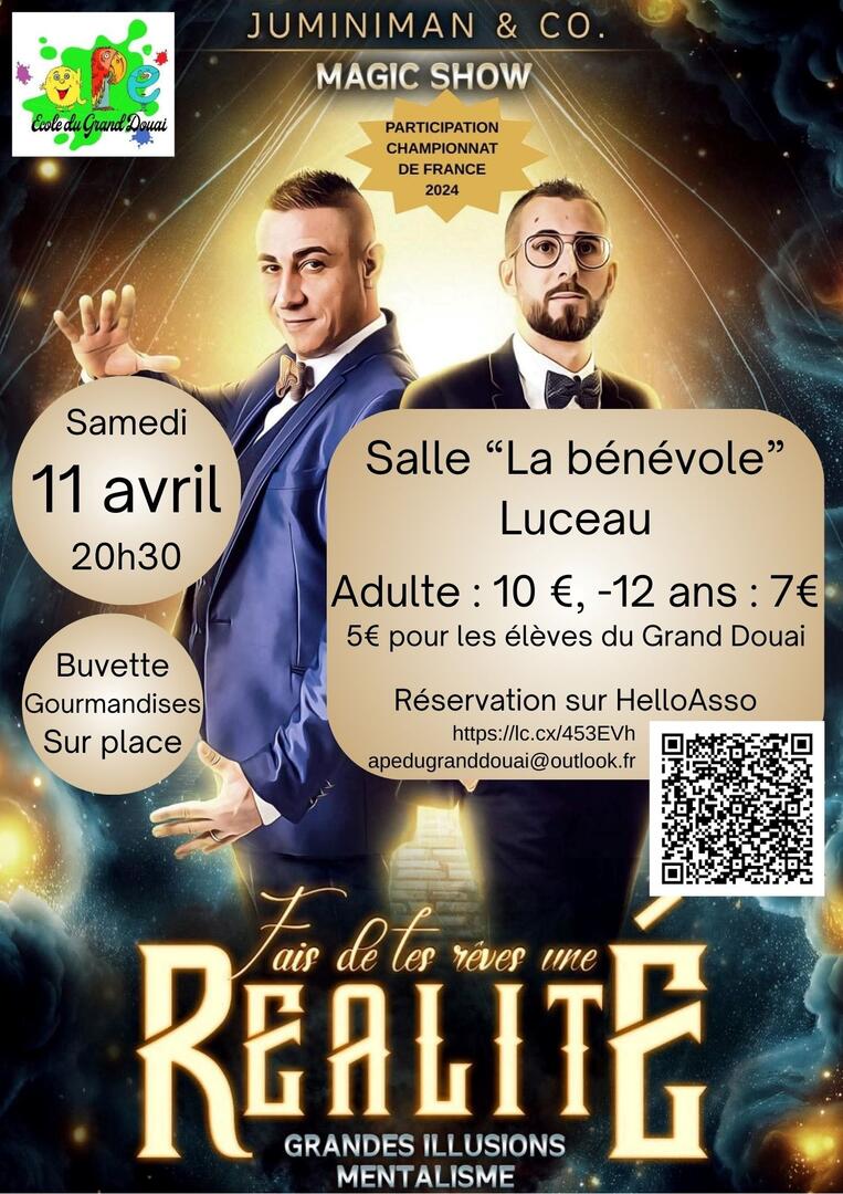 Spectacle de magie Luceau